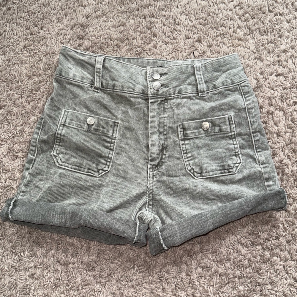 Forever 21 Light Gray Corduroy Skirt